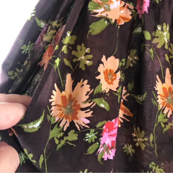 DR2 Women's Drawstring Floral Shorts, Brown, size S NWT - Picture 2 of 6